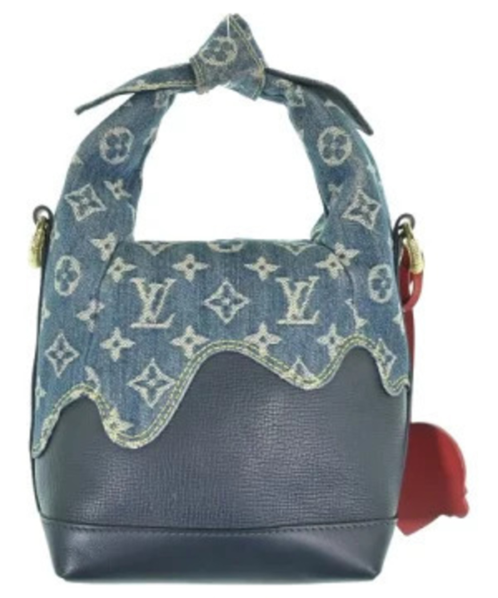 Louis Vuitton Nigo Cruiser handbag featuring blue denim - Picture 2 of 7